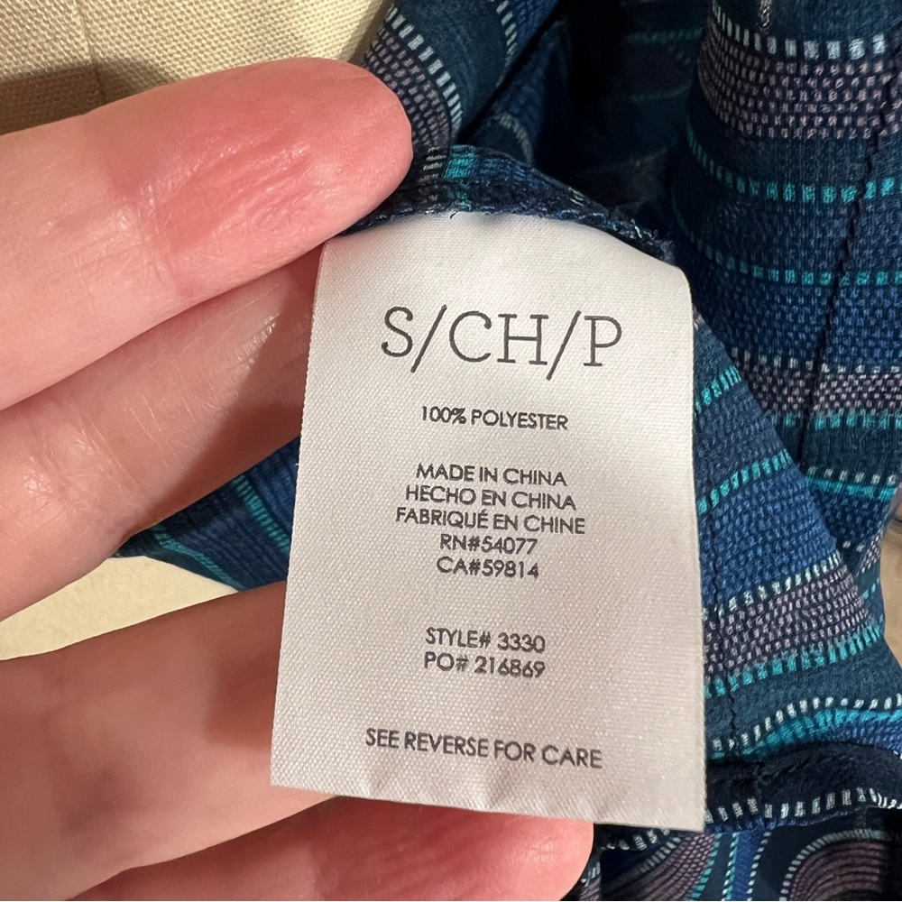 Cabi Alex Lightweight Split-Back Button Up Shirt,… - image 8